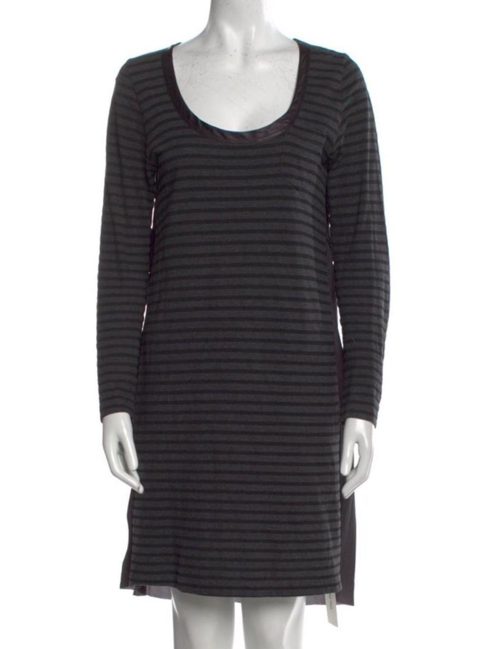 Sacai luck striped long sleeve dress